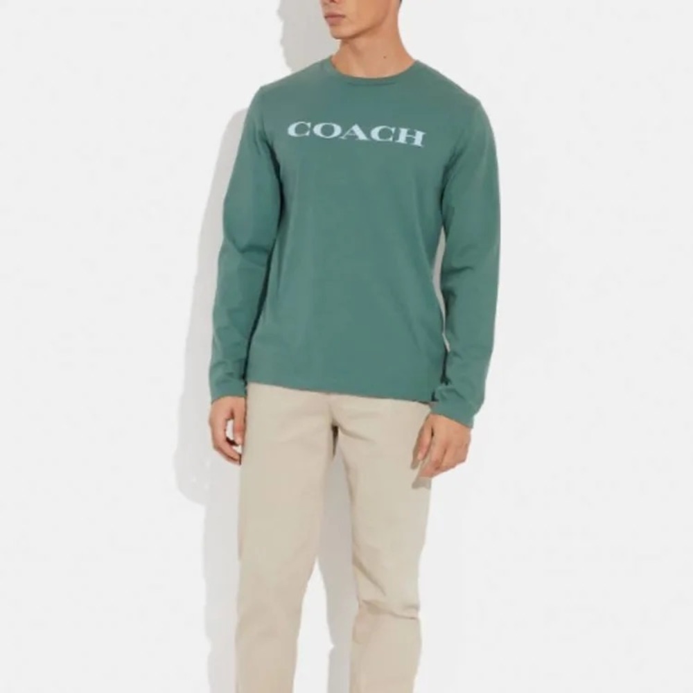 Coach Green Long Sleeve Shirt - Picture 5 of 5